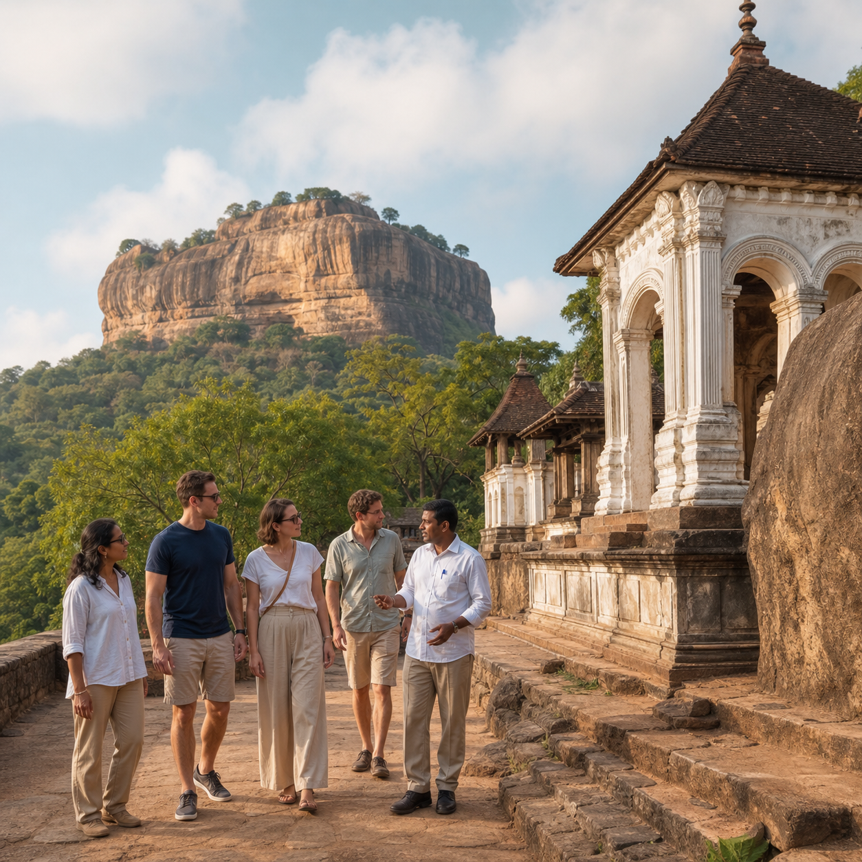 Cultural route with Sigiriya and Sri Lanka heritage sites